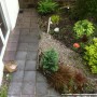 A before photo of an area of garden that was unusable