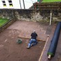 Ground being prepared for artificial grass