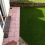 New paving to compliment the artificial grass