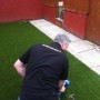 New artificial lawn has been rolled out